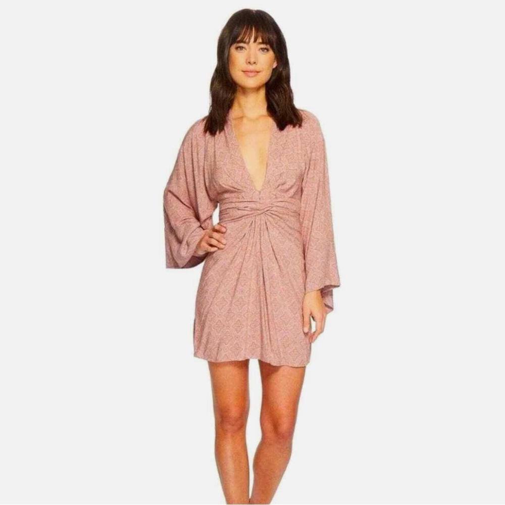 EUC Jen’s Pirate Booty Contessa Mini Dress in Pink Paisley